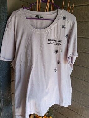 Attitude Not Included Lavender 'Bloom by Day Shine By Night 'Short Sleeve Tee 2x